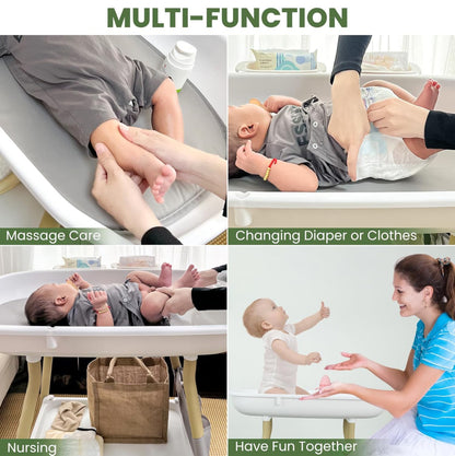 Cambiador de bebé, estación de cambio de pañales de altura ajustable