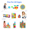 Anbalulu - Azulejos magnéticos para niños, bloques apilables, juego de construcción de troncos preescolares, 100 piezas