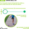 Champion Sports Skip Ball Tobillo de juguete para niños, paquete de 6