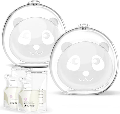 Recipientes de leche de silicona portátiles, incluye 20 bolsas de leche materna