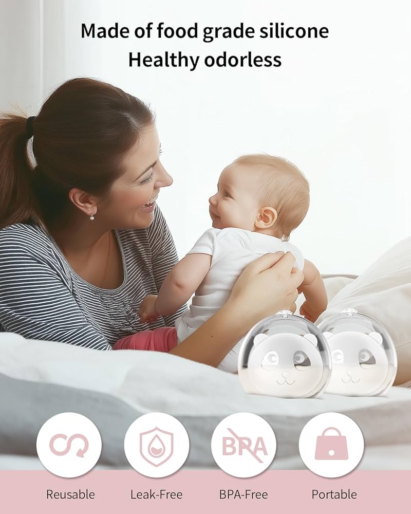 Recipientes de leche de silicona portátiles, incluye 20 bolsas de leche materna