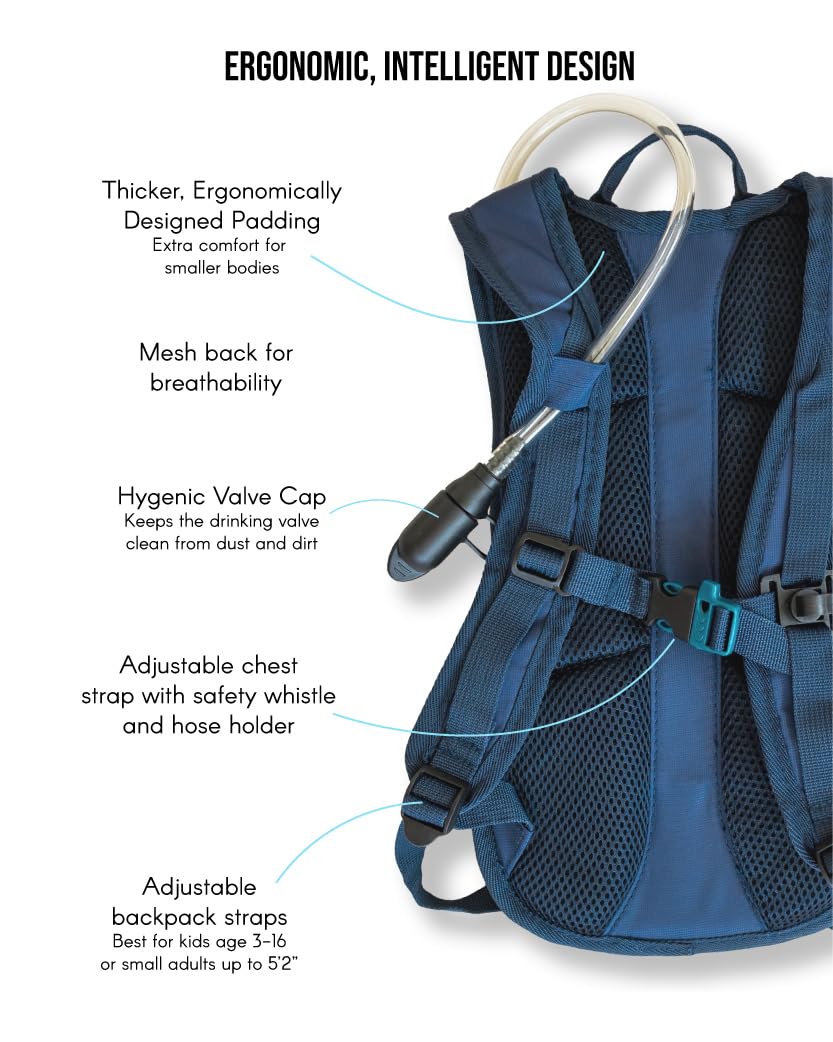 Mochila de hidratación infantil Roaring Peak con depósito de agua