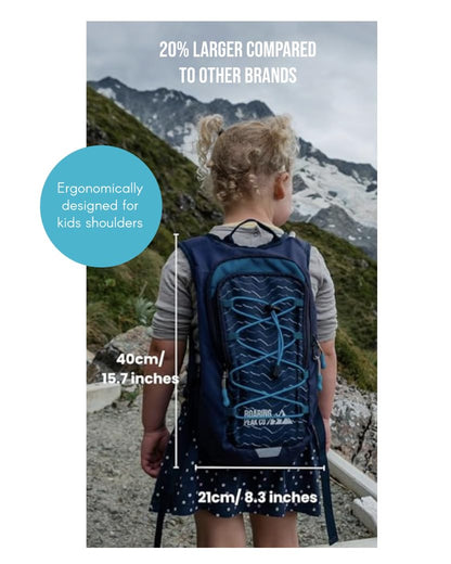 Mochila de hidratación infantil Roaring Peak con depósito de agua