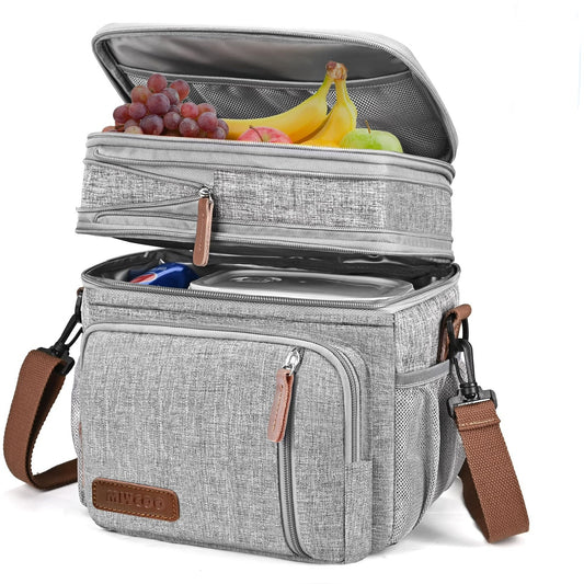 Lonchera de doble cubierta, a prueba de fugas, aislada