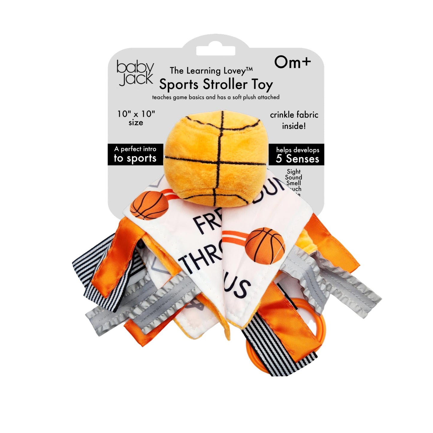 The Learning Lovey Goldenstate Warriors Baby Tag Toy - Baloncesto de la NBA