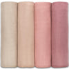 Comfy Cubs Paquete de 4 mantas de muselina de 47 x 47 pulgadas