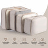 Cubos de embalaje para guardar equipaje, organizadores de bolsas (9 unidades) Beige