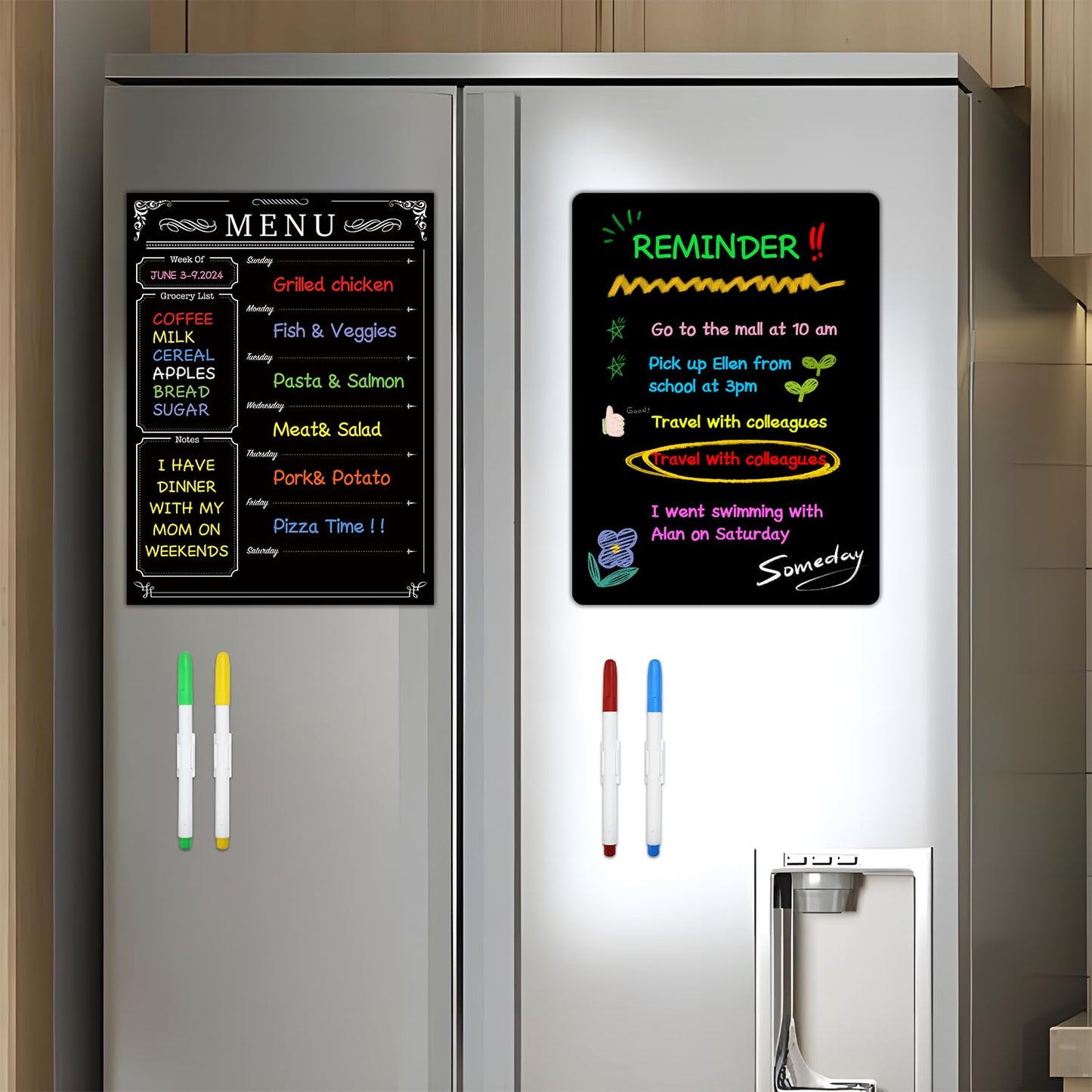 Pizarra autoadhesiva extraíble de 16 x 12 pulgadas