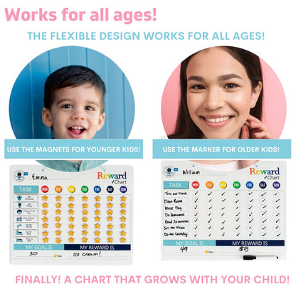 QUOKKA Tabla magnética de tareas de comportamiento para niños en casa