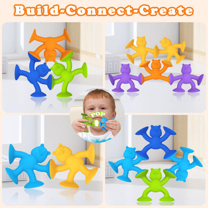 Guibola- Juguetes de baño con succión para niños 20 piezas