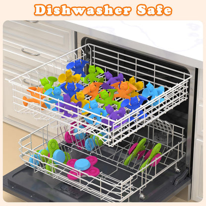 Guibola- Juguetes de baño con succión para niños 20 piezas