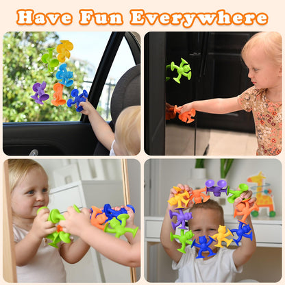 Guibola- Juguetes de baño con succión para niños 20 piezas