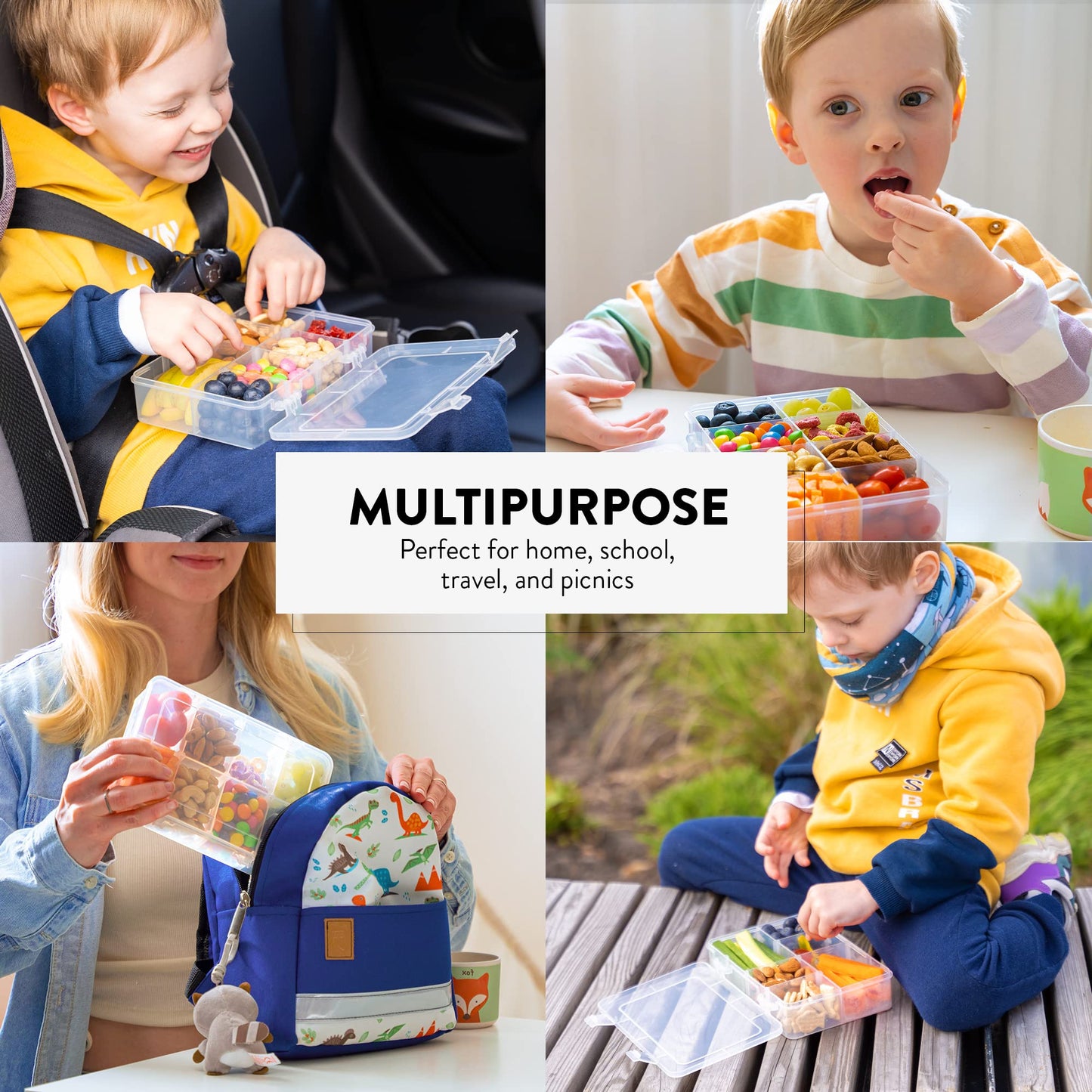 Juego de 2 recipientes para aperitivos