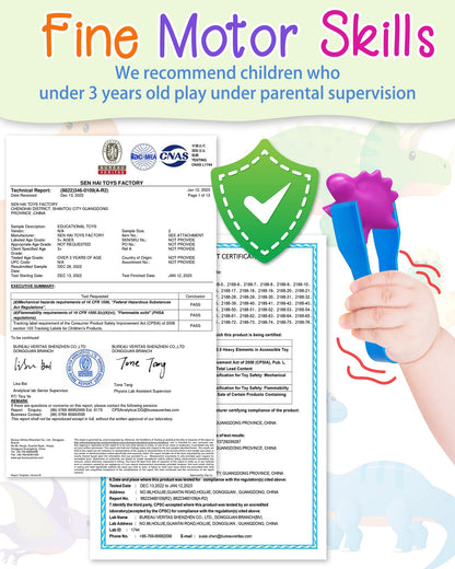 Juguetes Montessori de contar dinosaurios para niños y niñas