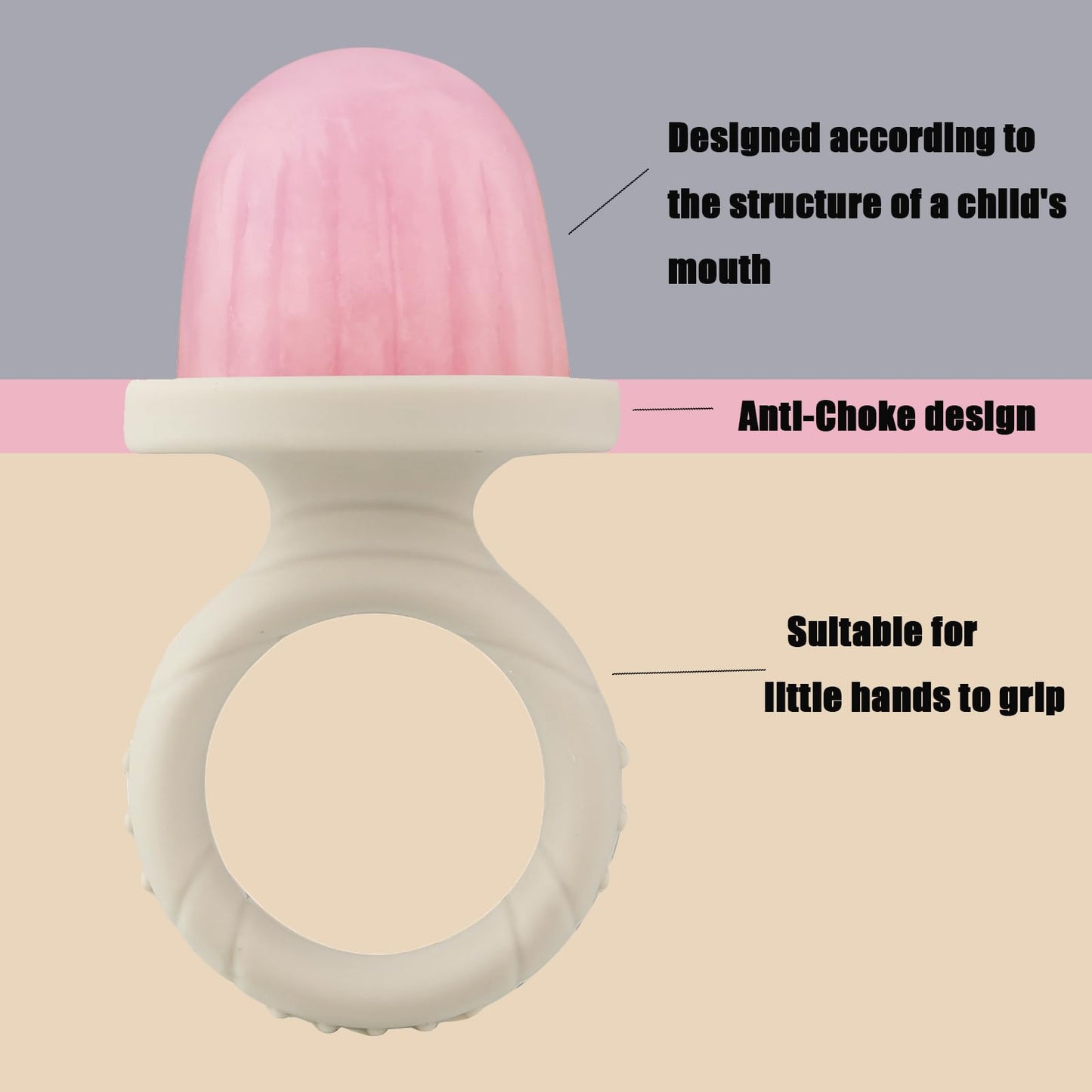 Molde de paletas de leche materna, 4 cavidades, sin BPA