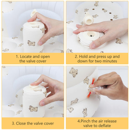 Asiento inflable para bebés de 3 meses en adelante