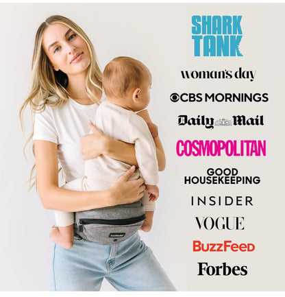 TushBaby - Portabebés con asiento a la cadera, certificado seguridad, ganador premio Mom's Choice