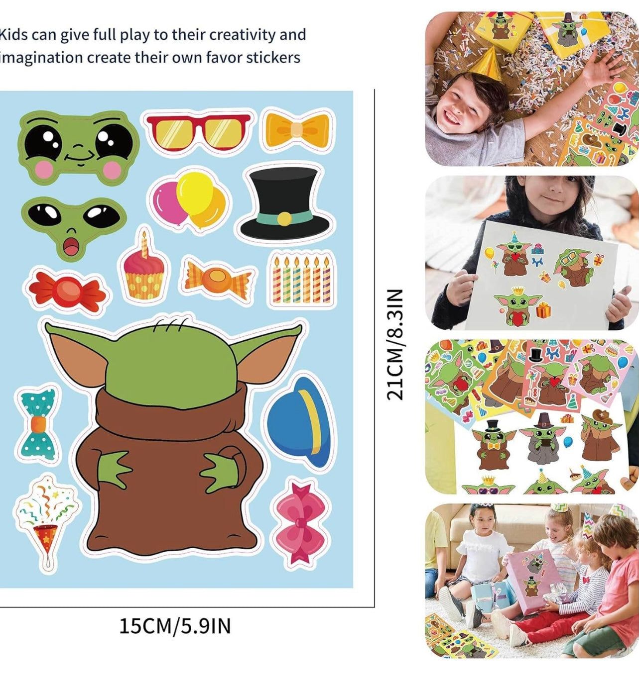 36 Hojas Navidad baby Yoda