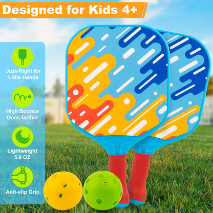 Palas de pickleball para niños: juegos para exteriores, playa y jardín