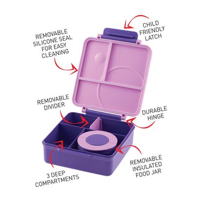 Fiambrera bento para niños YumYum de Avanti con recipiente aislante para alimentos