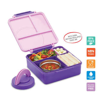 Fiambrera bento para niños YumYum de Avanti con recipiente aislante para alimentos