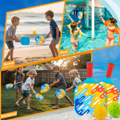 Palas de pickleball para niños: juegos para exteriores, playa y jardín