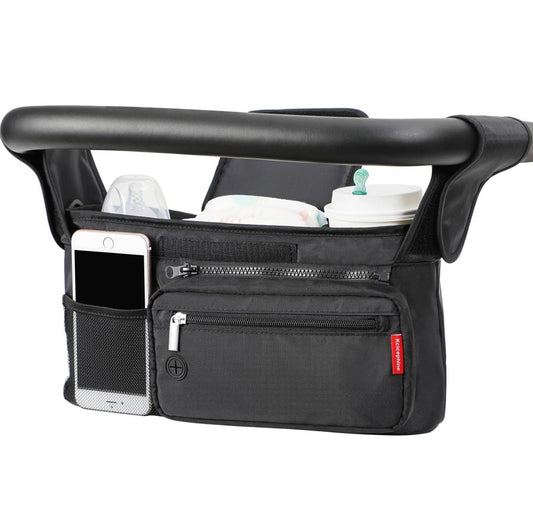 Organizador universal para cochecito de bebé con portavasos