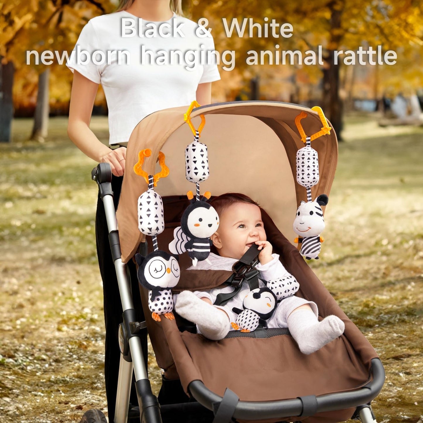 TUMAMA Juguetes de bebé blanco y negro
