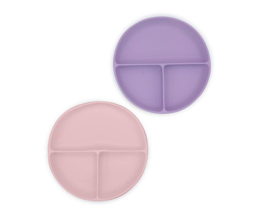 Melii Silicone Divided Suction Plate 2pk