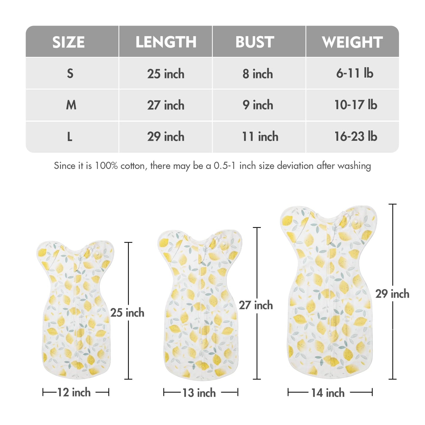 Swaddle para recién nacidos de 0 a 3 meses
