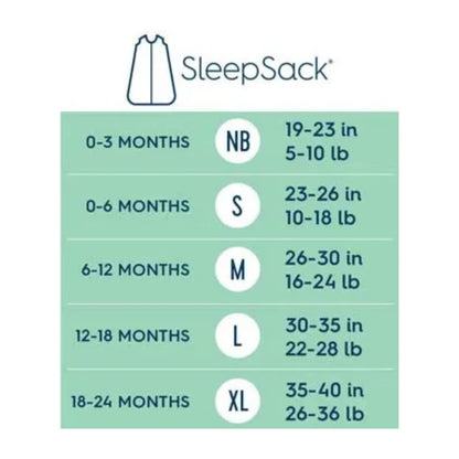 HALO SleepSack, Manta de vestir 100% de algodón TOG 0.5, talla L 12-18 meses