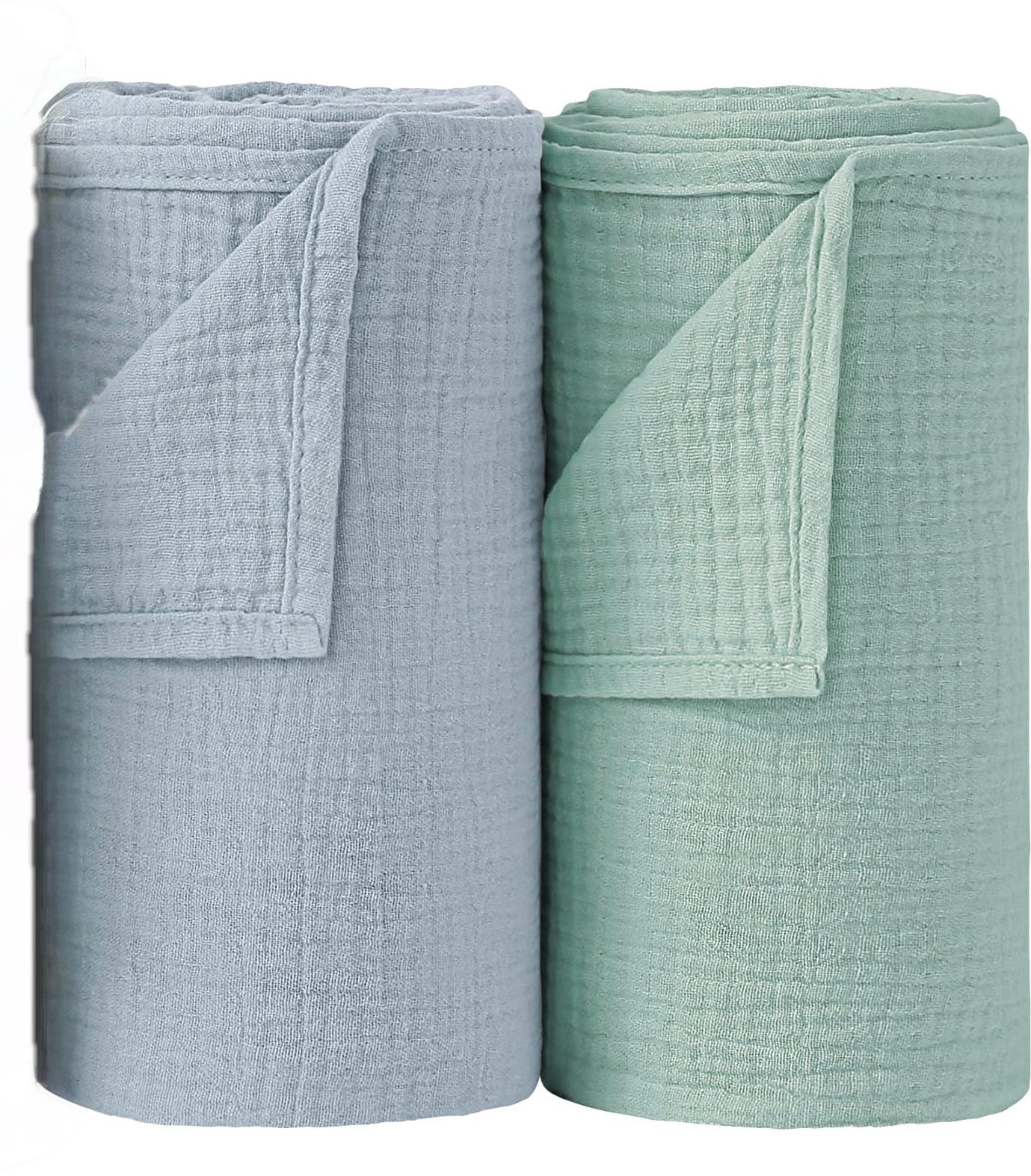 Mantas de muselina para recién nacidos, paquete de 2