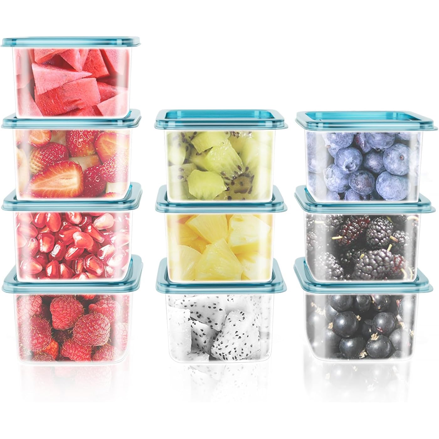 Mosville 10 recipientes pequeños con tapas, 4 onzas