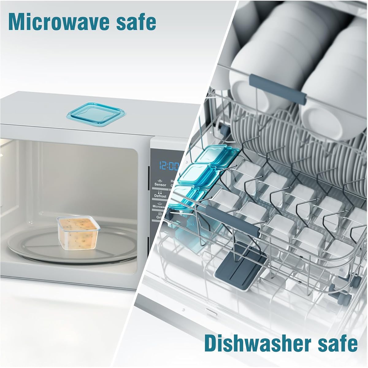 Mosville 10 recipientes pequeños con tapas, 4 onzas