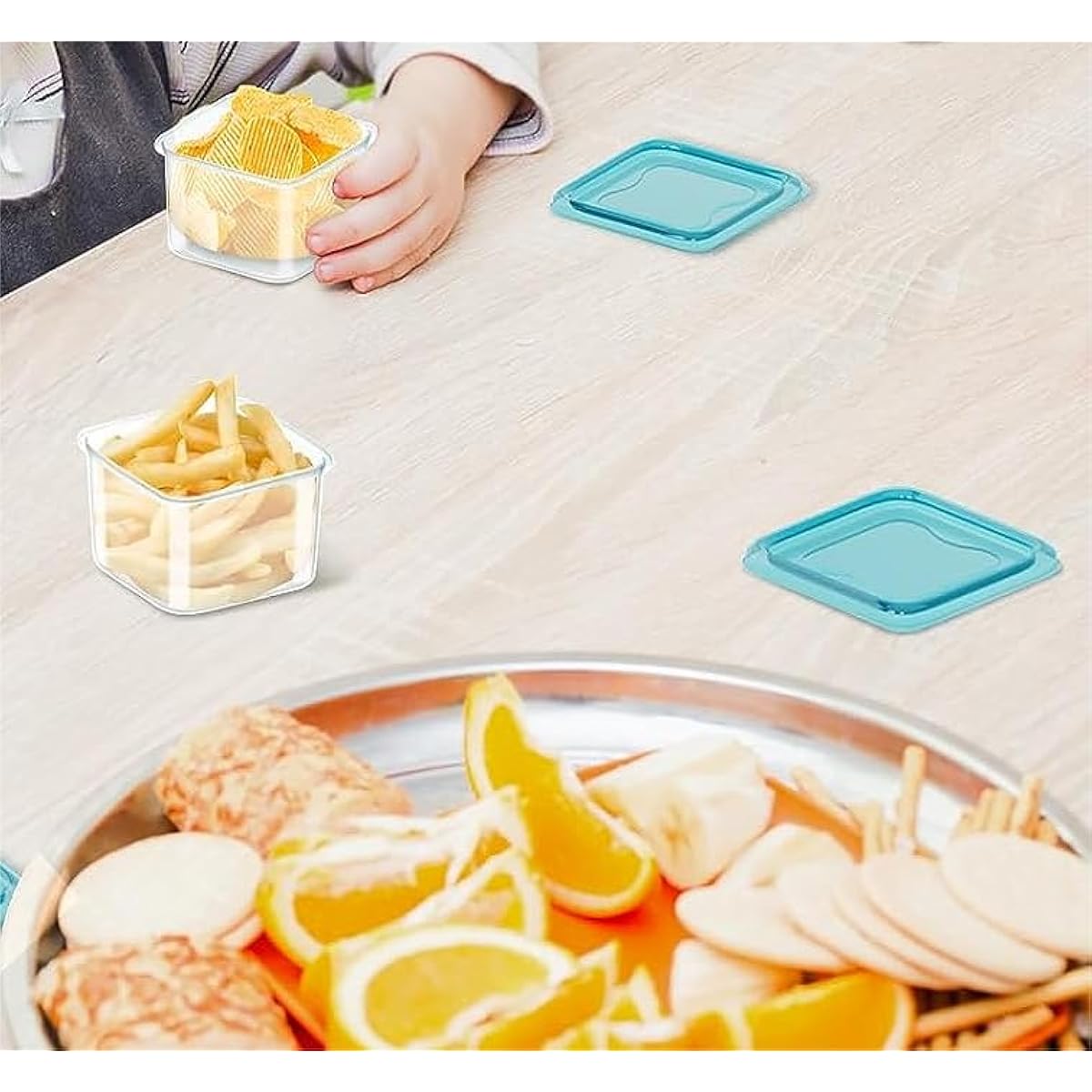 Mosville 10 recipientes pequeños con tapas, 4 onzas