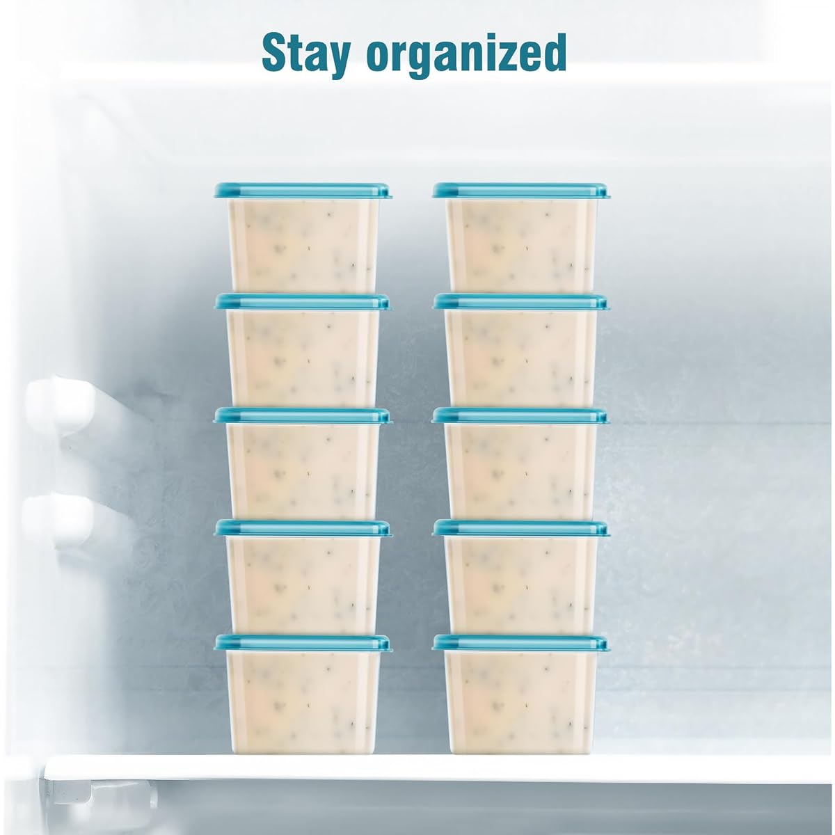 Mosville 10 recipientes pequeños con tapas, 4 onzas