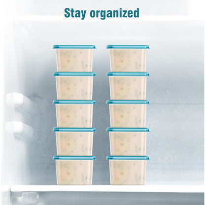 Mosville 10 recipientes pequeños con tapas, 4 onzas