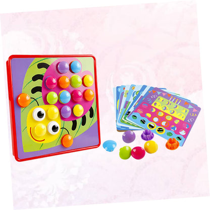 Juego de rompecabezas de clavos con forma de hongo para hacer uno mismo