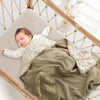 Lulu moon Manta de muselina para cuna para bebé y niño pequeño, 47 x 47 pulgadas (olivo)