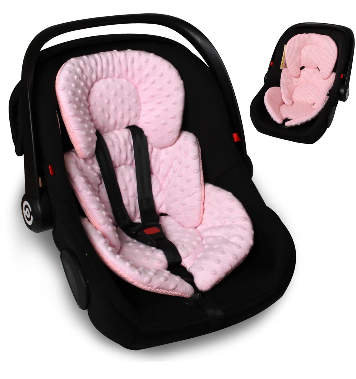 Inserto para asiento de automóvil infantil, cojín reversible 2 en 1