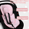 Inserto para asiento de automóvil infantil, cojín reversible 2 en 1