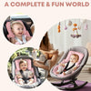 Inserto para asiento de automóvil infantil, cojín reversible 2 en 1