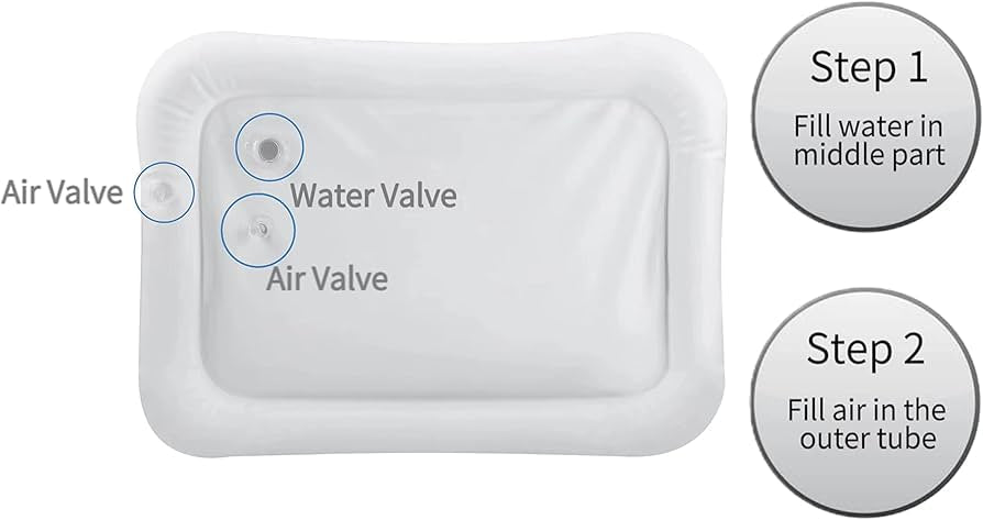 Tapete de agua para bebé boca abajo