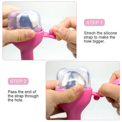 Juego de utensilios tenedor y cuchara de acero inoxidable, cubiertos con estuche de silicona