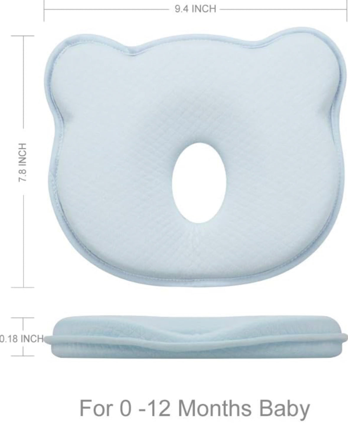 Almohada moldeadora de cabeza de bebé recién nacido