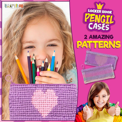 2 uds. De estuche para lápices con gancho para taquilla