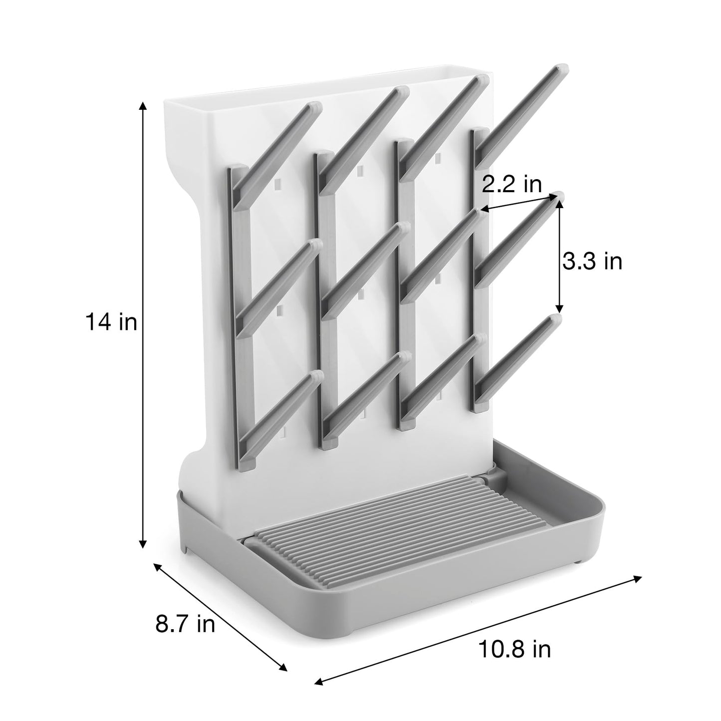 Estante de secado de biberones, soporte vertical para secadora de biberones