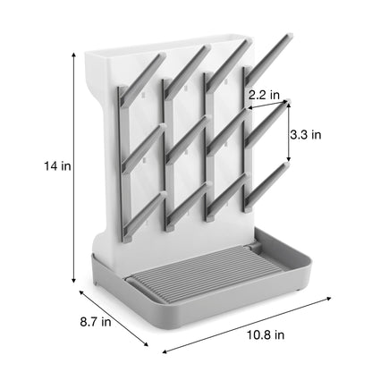 Estante de secado de biberones, soporte vertical para secadora de biberones