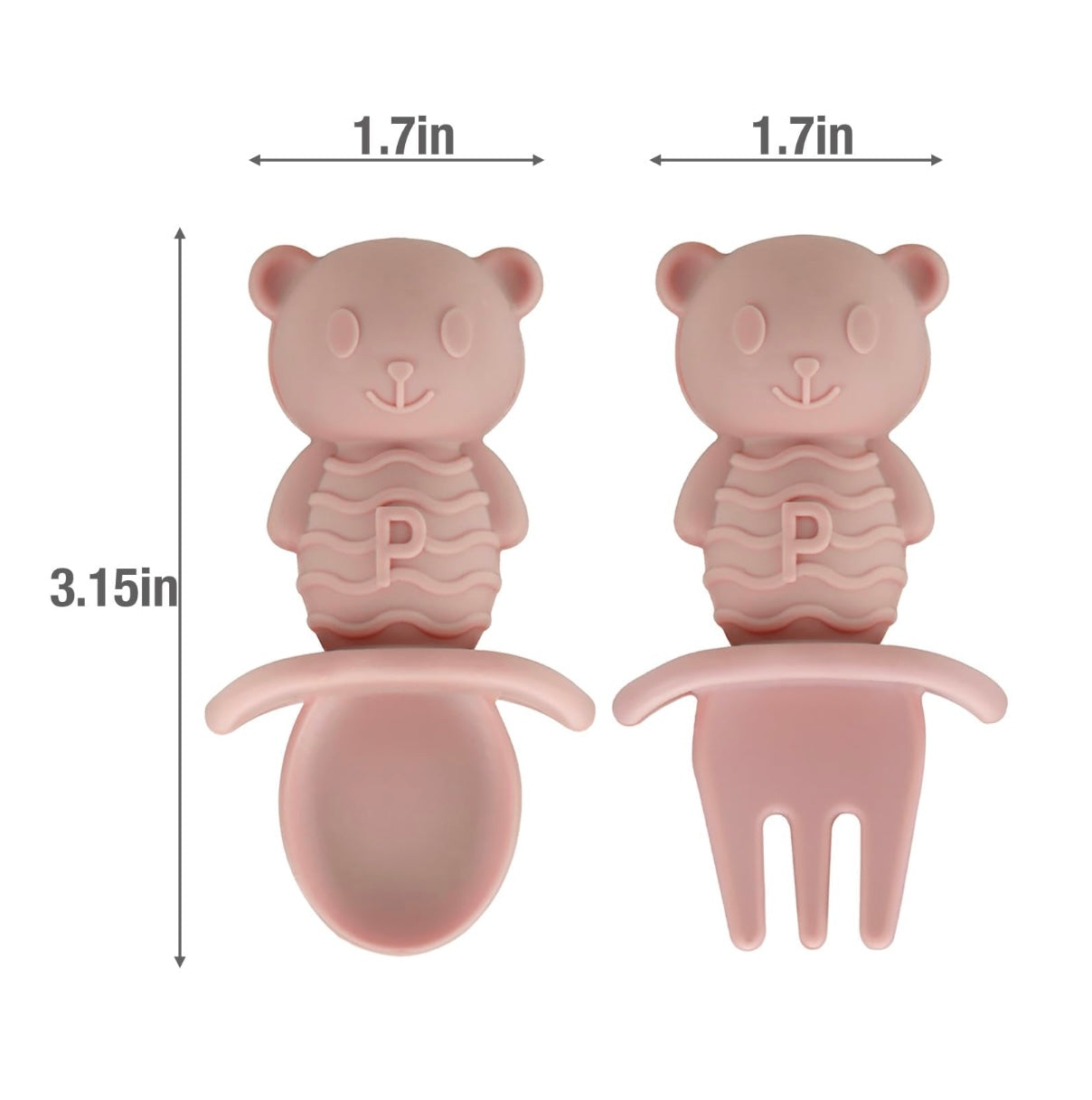 PandaEar cubiertos silicona, 2 piezas