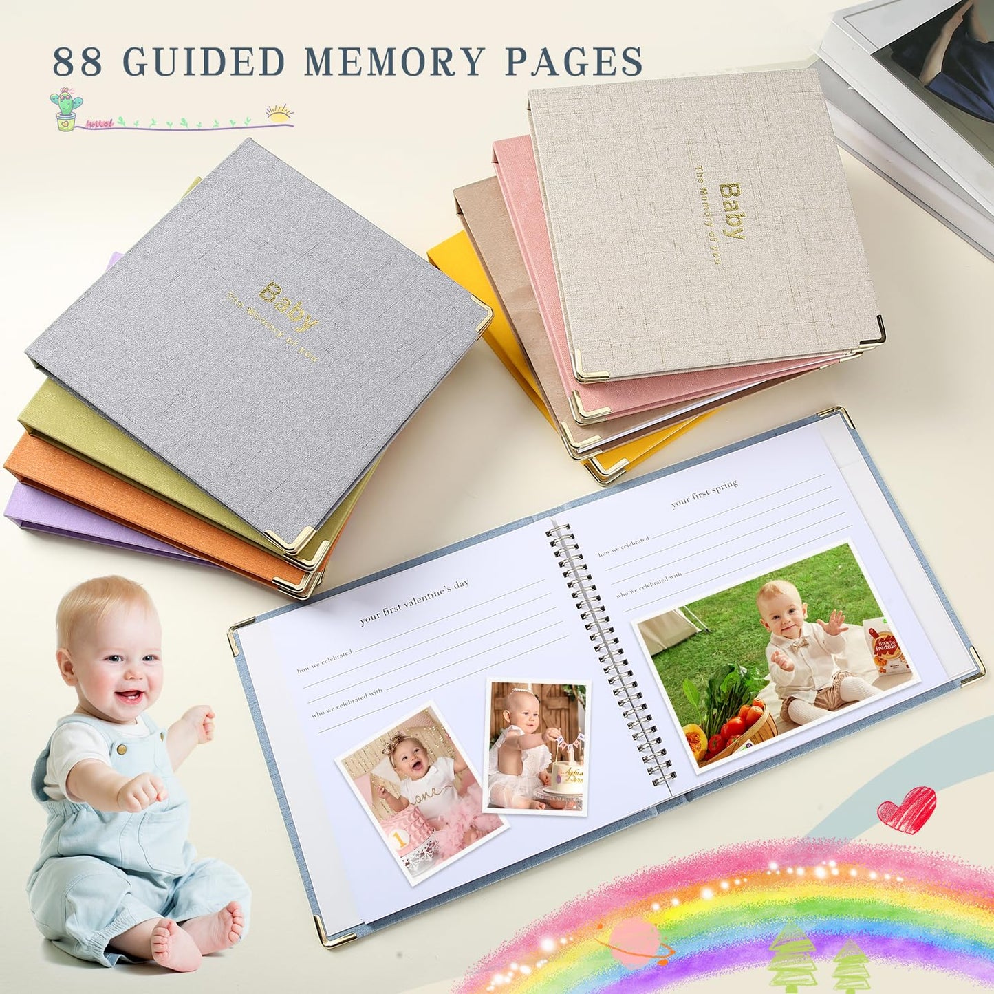 Libro de recuerdos para bebés niños y niñas